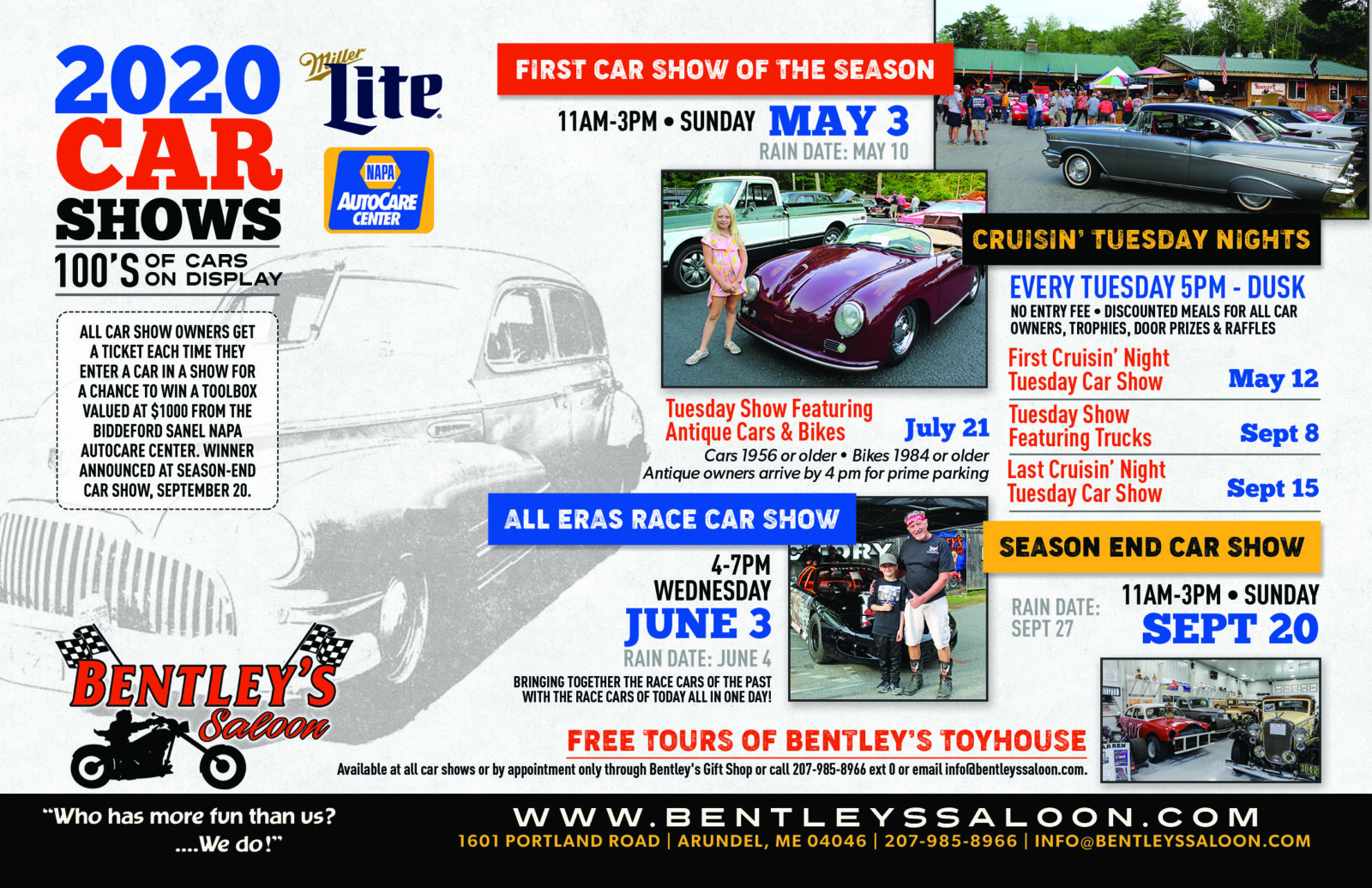Bentley's Saloon | Arundel, Maine| Car Shows