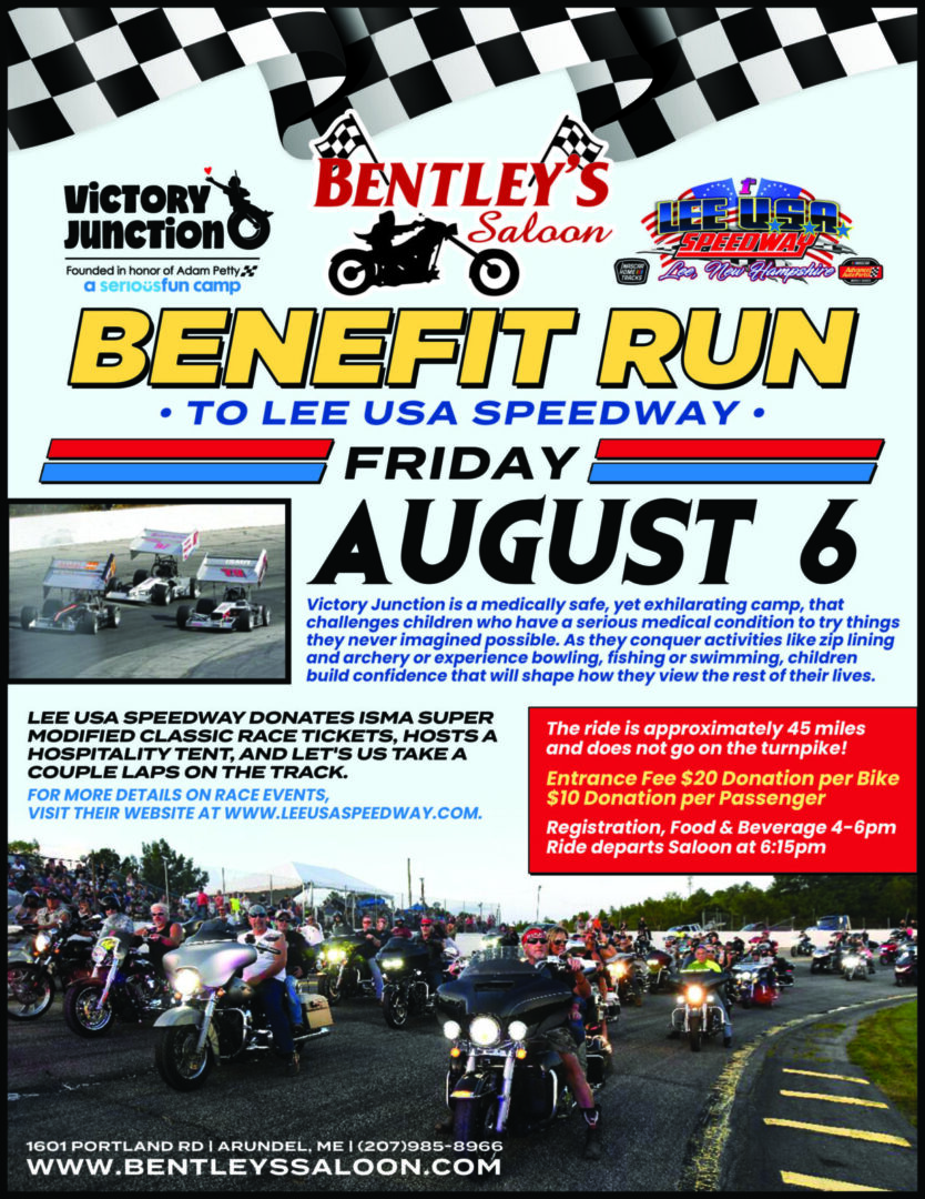LEE USA Speedway Run to Benefit Victory Junction Gang Camp - Bentley's  Saloon