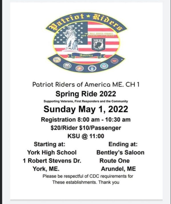 Patriot Riders Spring Ride for the Troops Bentley's Saloon