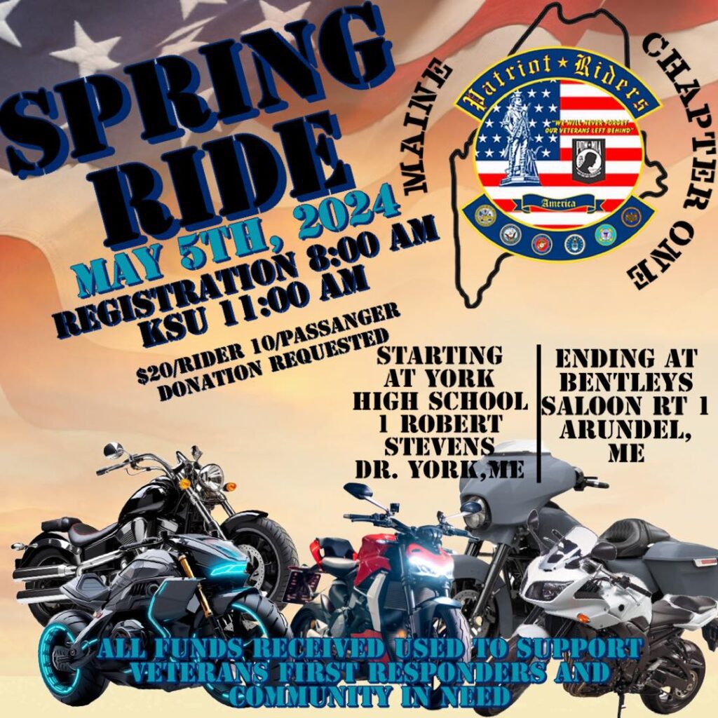 A poster for the spring ride event.