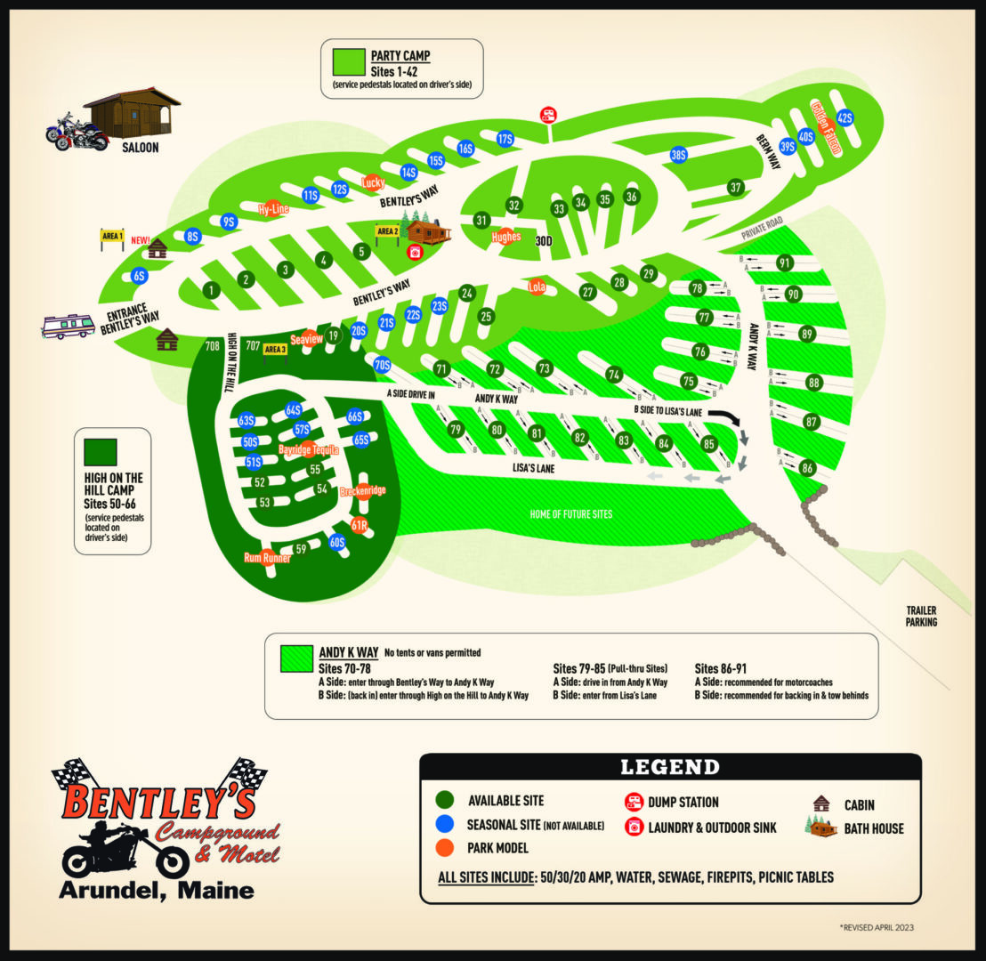 2023 Bentleys Campground Map_rev4_23