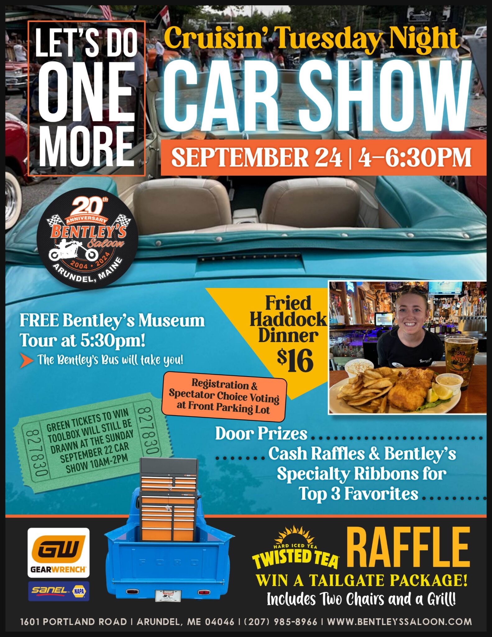 Just One More Cruisin' Night Tuesday Car Show - Bentley's Saloon