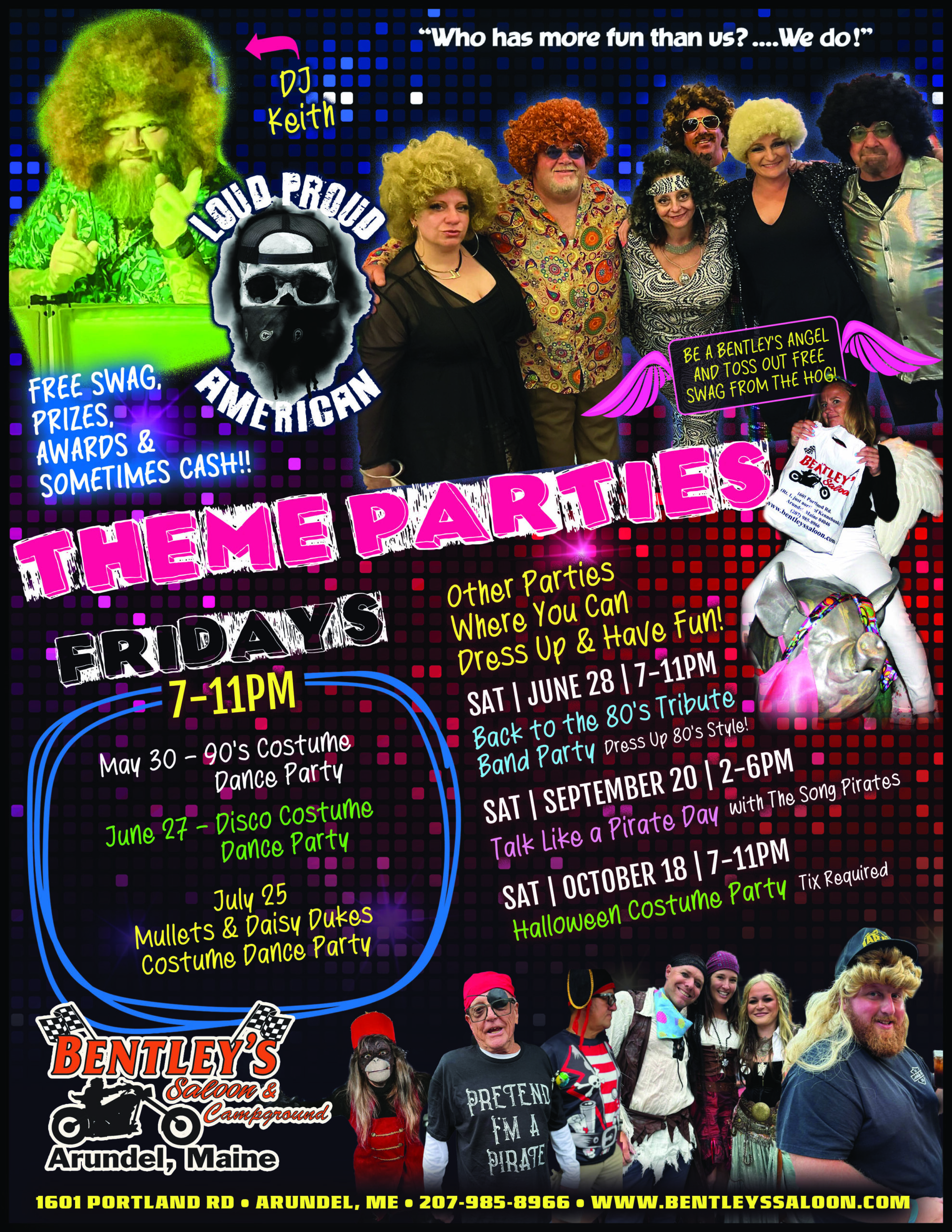 2025 Friday Theme Parties