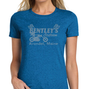 Ladies Rhinestone Tee - Blue