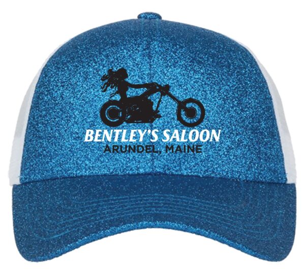 Ladies Glitter Hat-  Red or Blue !