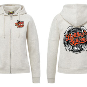 Ladies Zip Hoodie Oatmeal