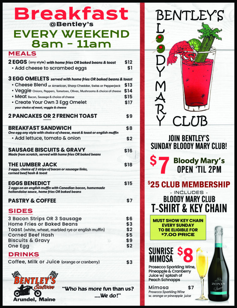 breakfast menu 2026