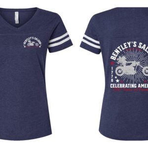 Ladies America V Neck T shirt